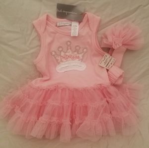 Newborn Tutu Onesie with Headband